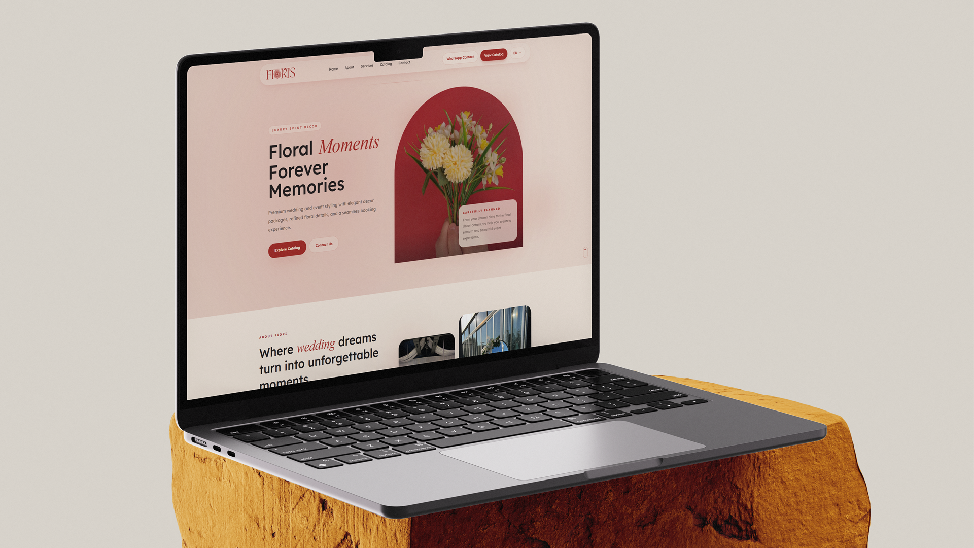 Fiori's Moment Website project image
